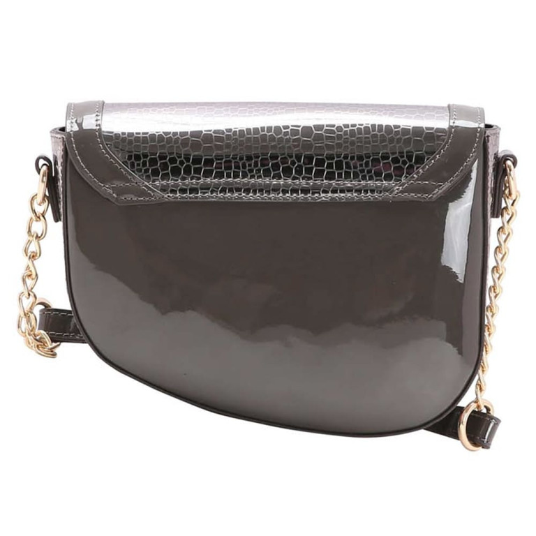 Bolsa Minibag Chenson Feminina Metalizado Transversal Prata 3483515